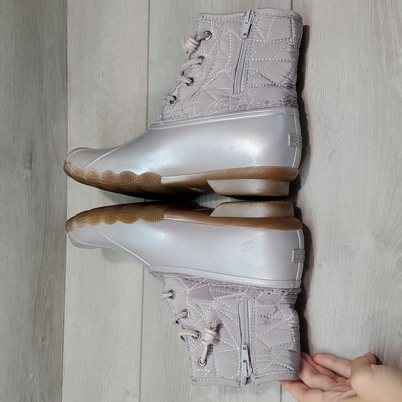 Sperry Womens Seacycled saltwater Duck Rubber Waterproof Boots shoes sz 6M - Picture 8 of 12